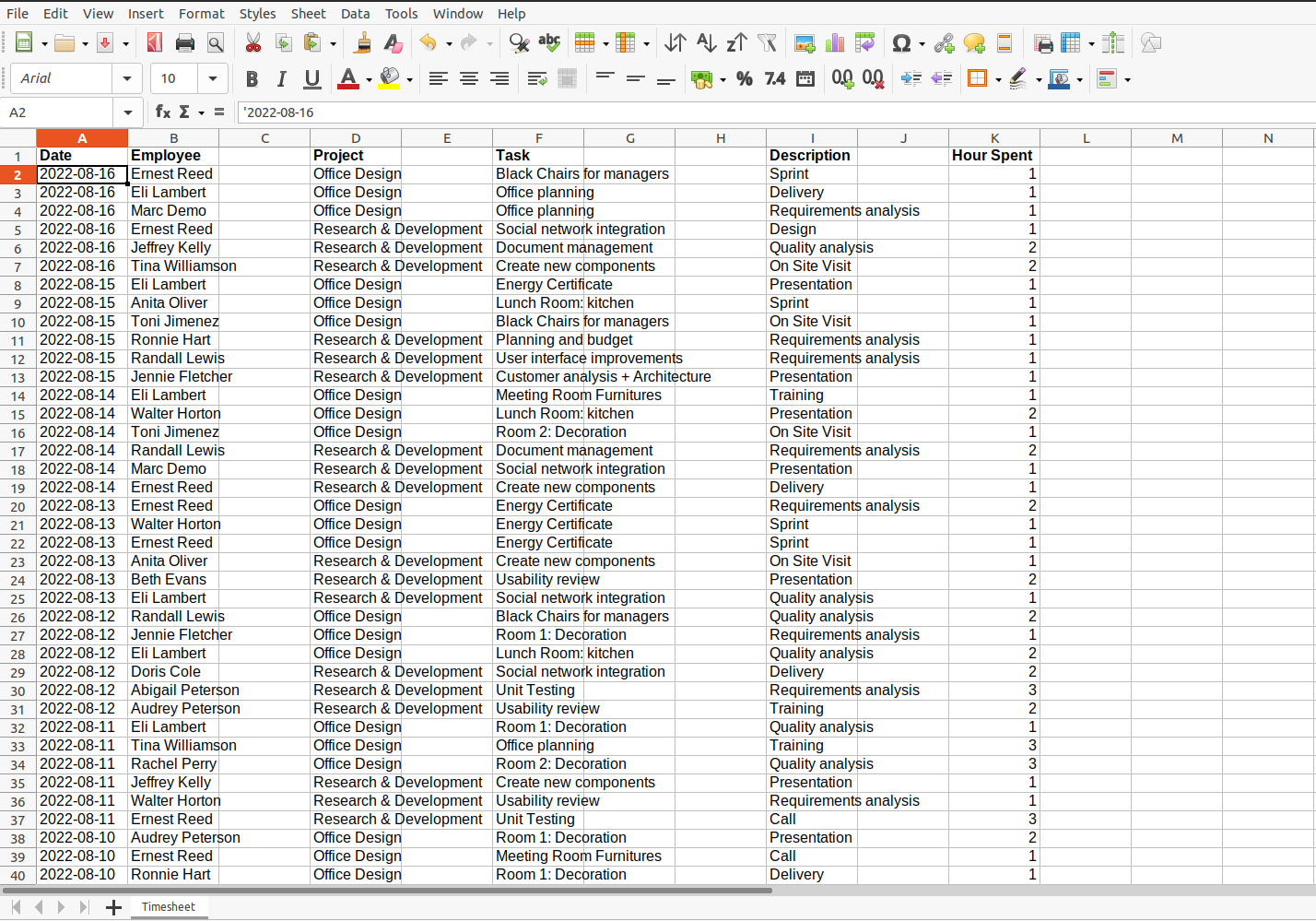 Export Timesheets Portal