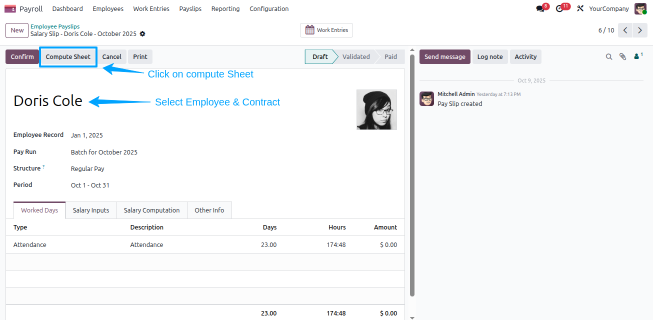 Payslip Report