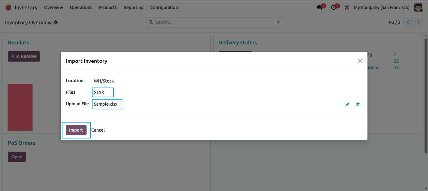 Import XLSX File
