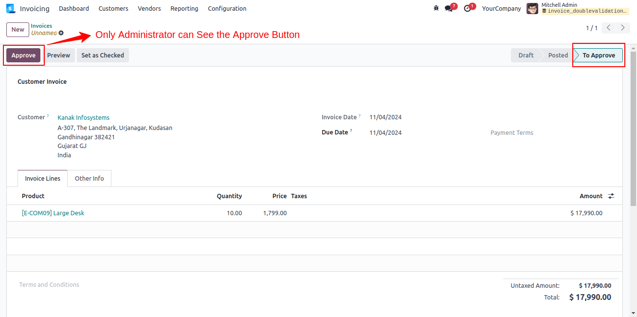 Invoice Double Validation