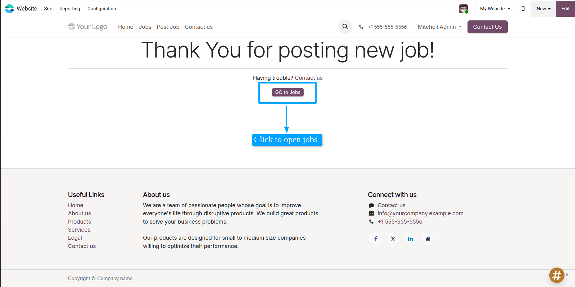 Confirmation Message