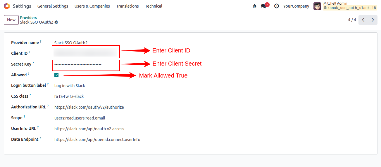 Slack OAuth Single Sign-On