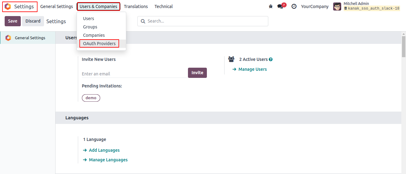 Slack OAuth Single Sign-On