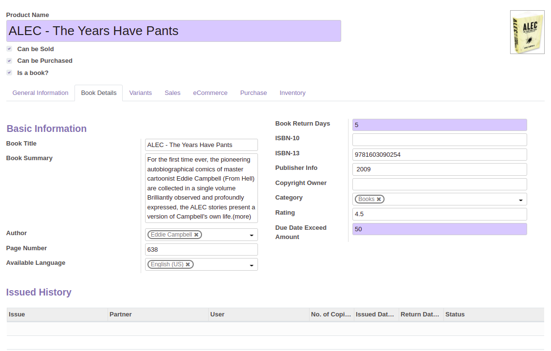 Library Management - This module will help in managing library's day to day works.