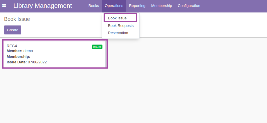 Library Management - This module will help in managing library's day to day works.