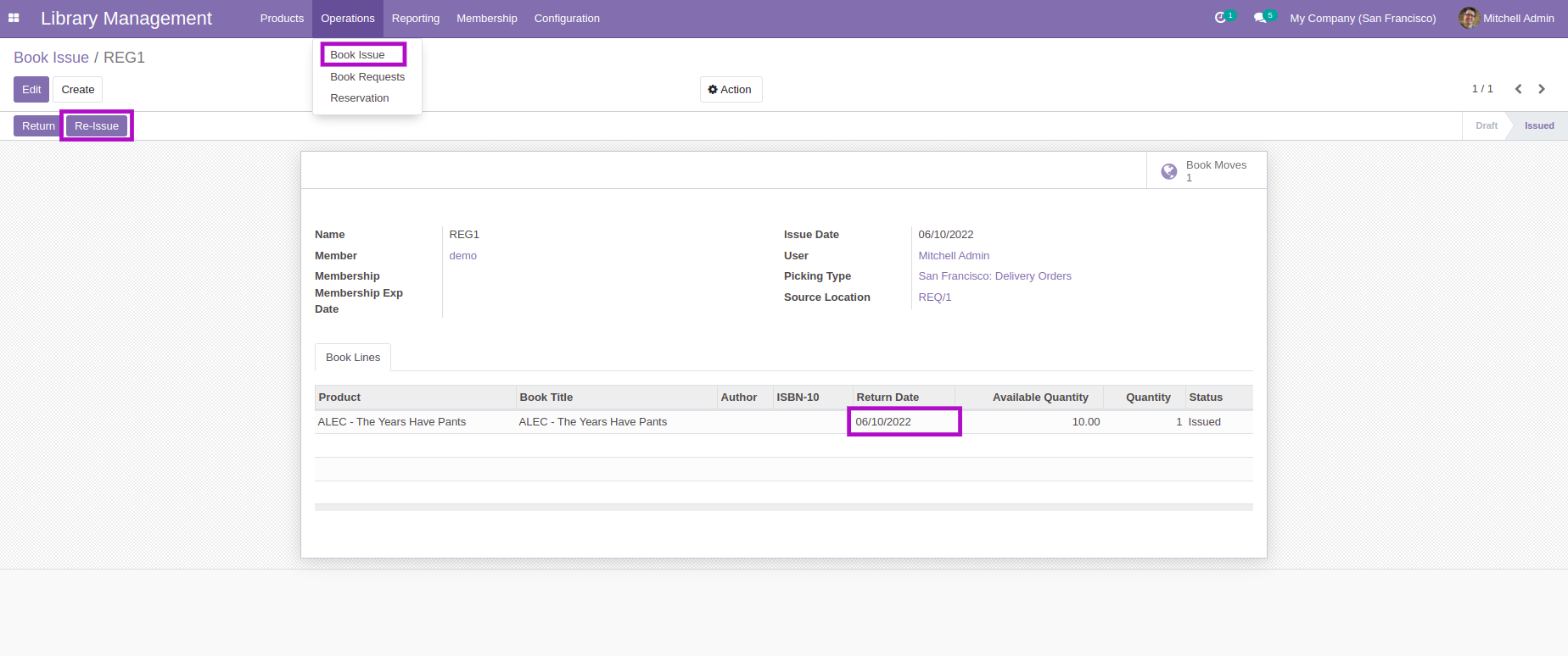 Library Management - This module will help in managing library's day to day works.