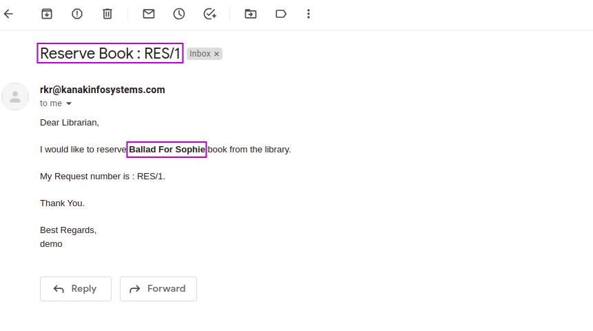 Library Management - This module will help in managing library's day to day works.