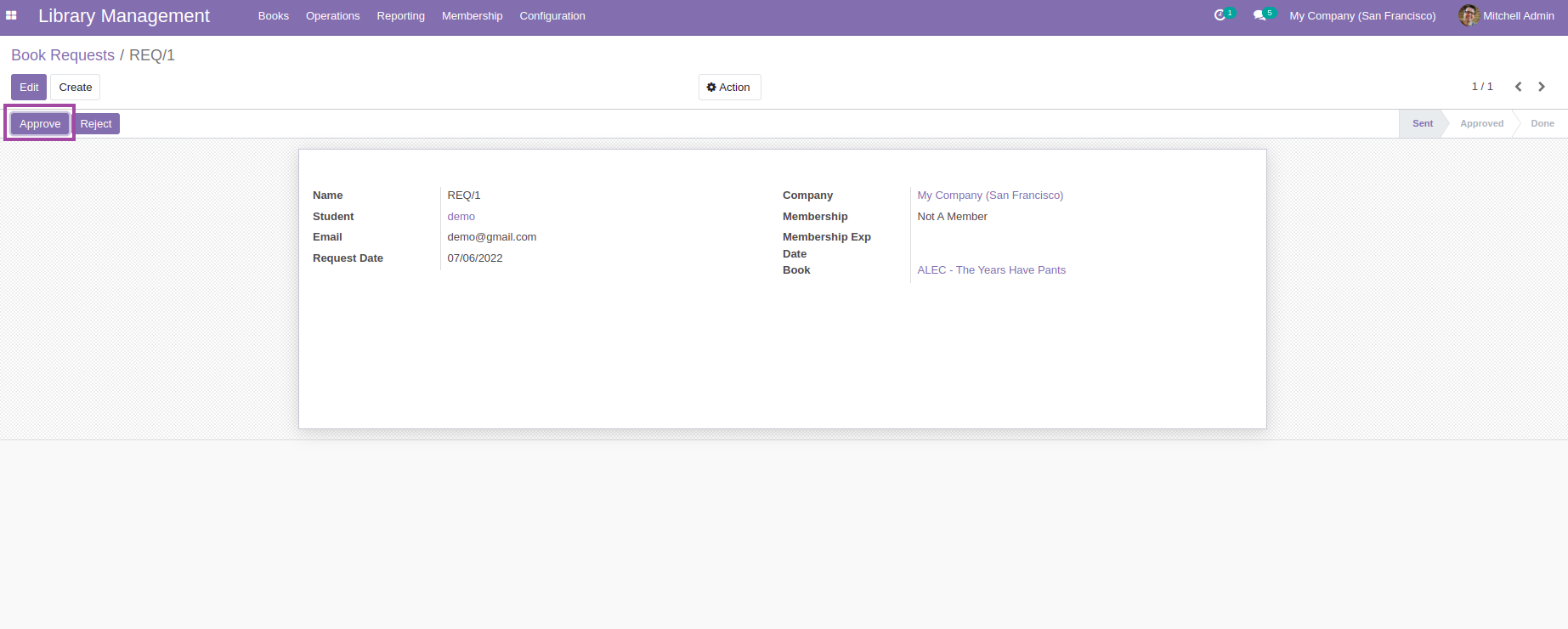 Library Management - This module will help in managing library's day to day works.