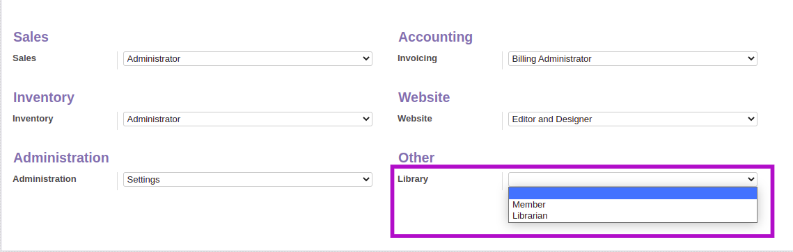 Library Management - This module will help in managing library's day to day works.