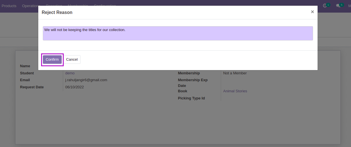 Library Management - This module will help in managing library's day to day works.