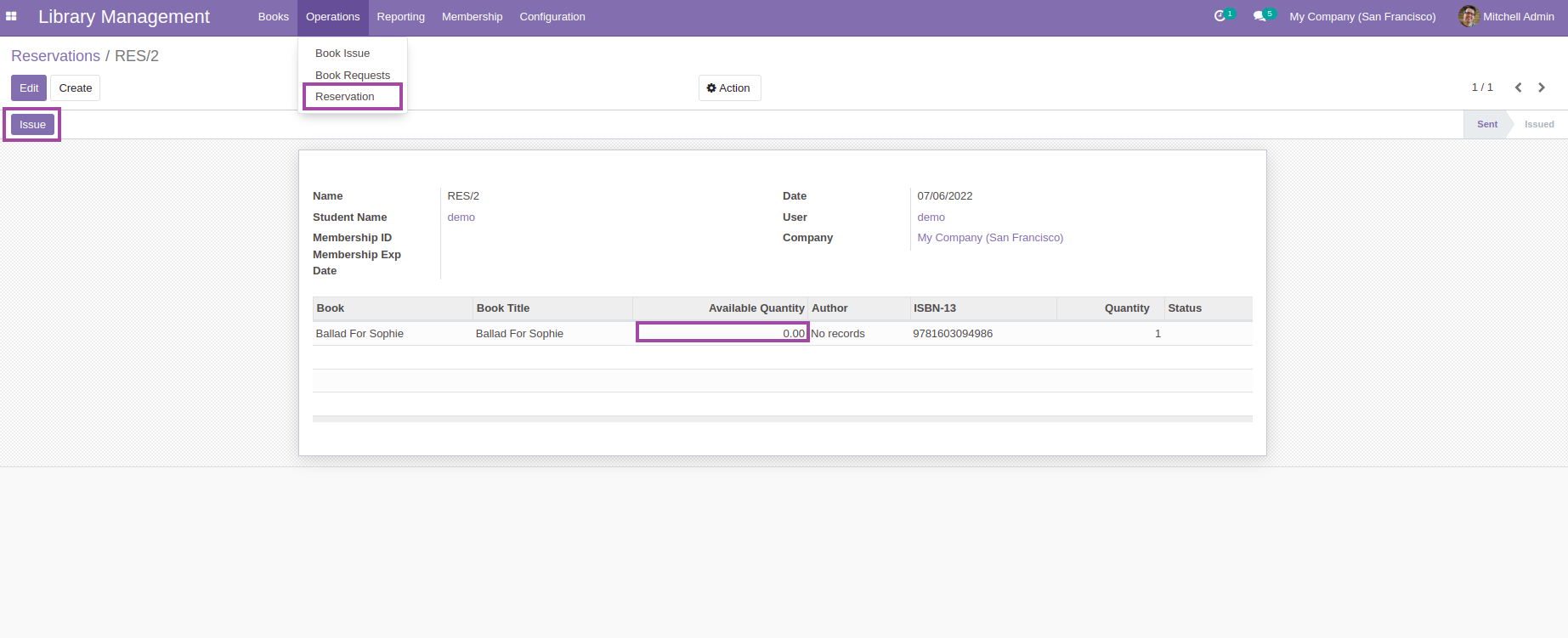 Library Management - This module will help in managing library's day to day works.