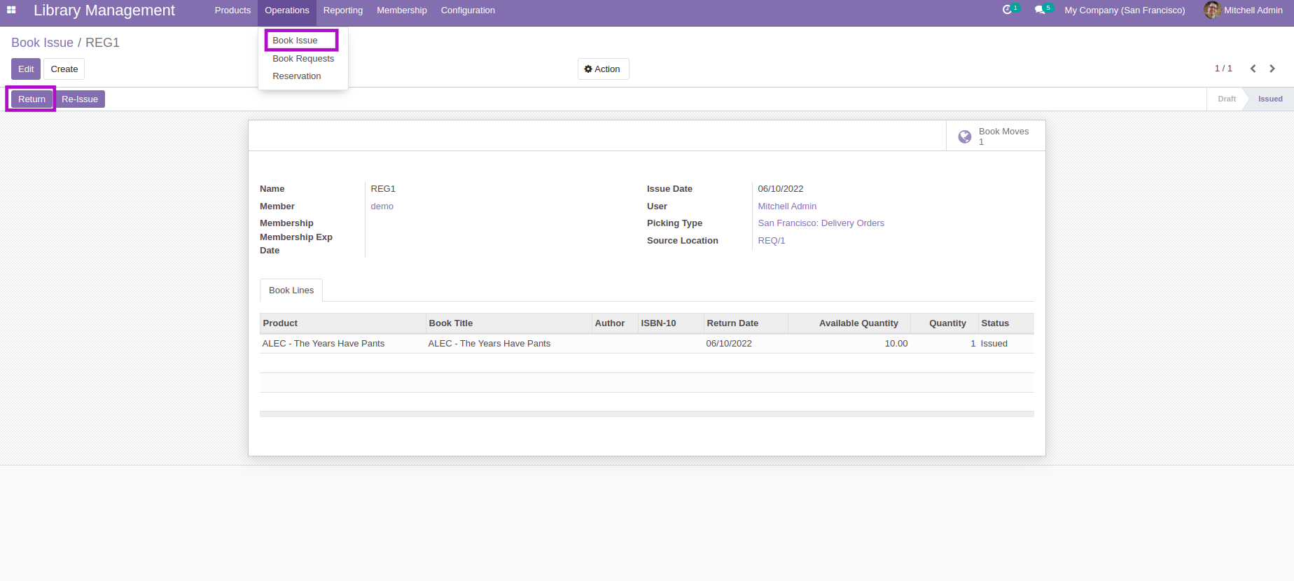 Library Management - This module will help in managing library's day to day works.