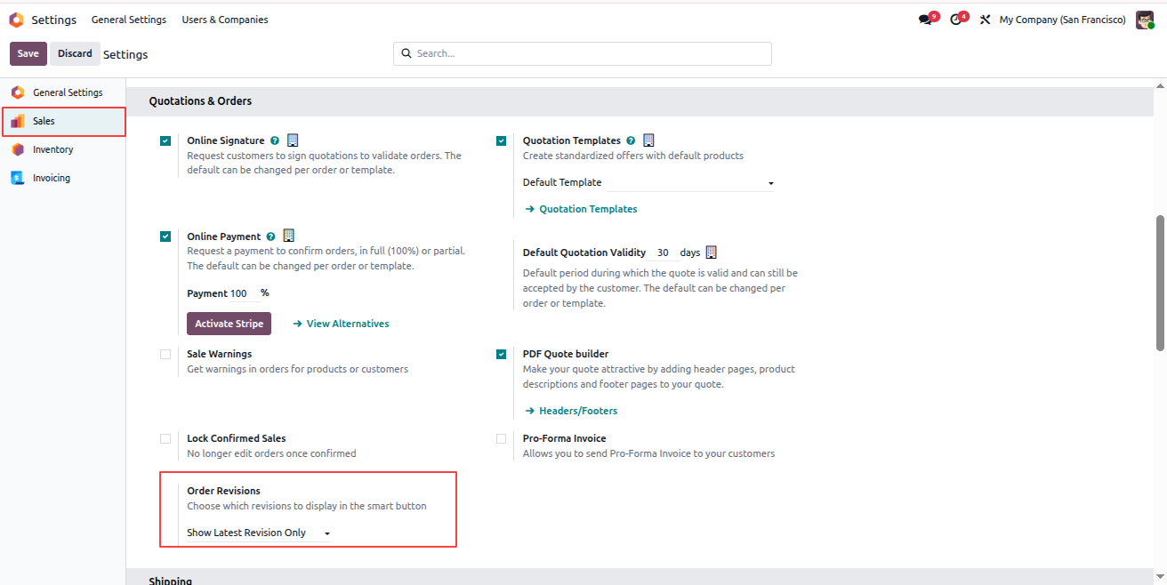 Show Latest Revision Only Setting