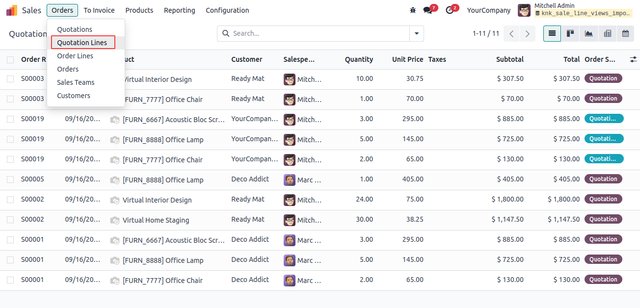 List View
