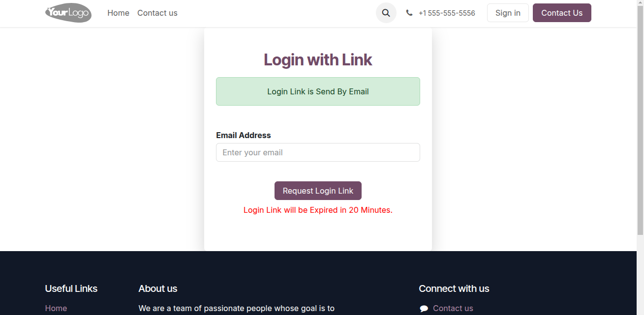 login with link