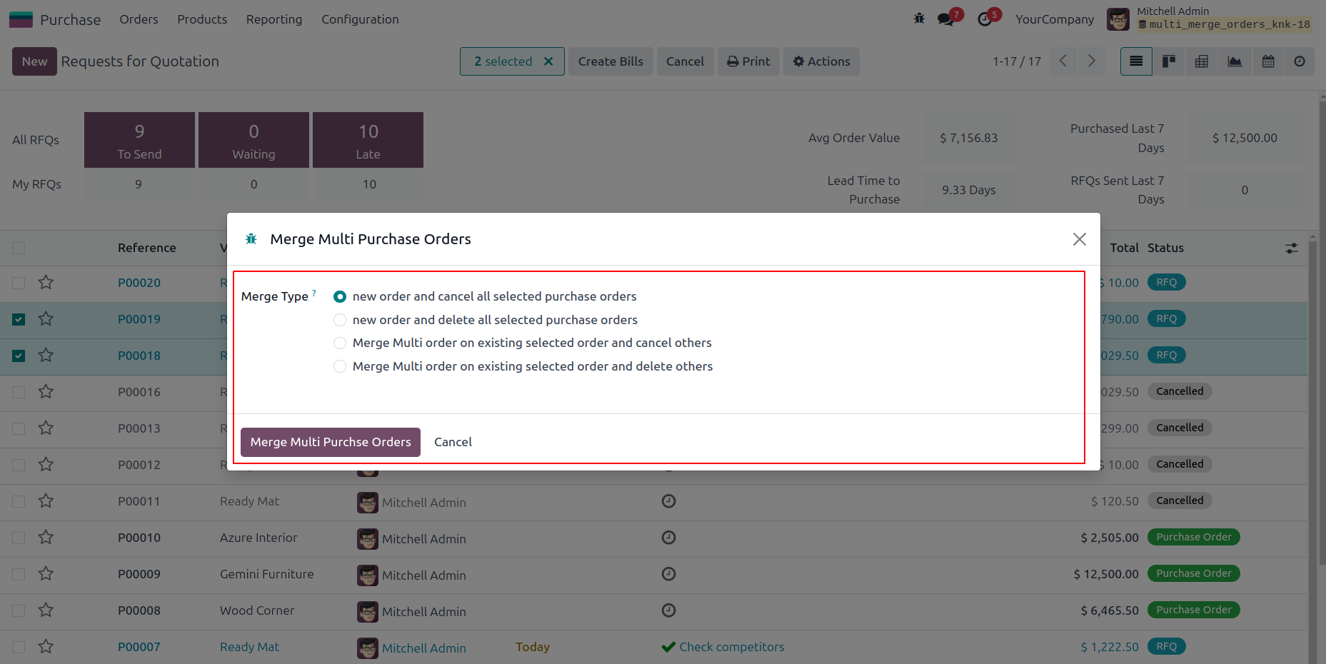 Merge Multi Orders