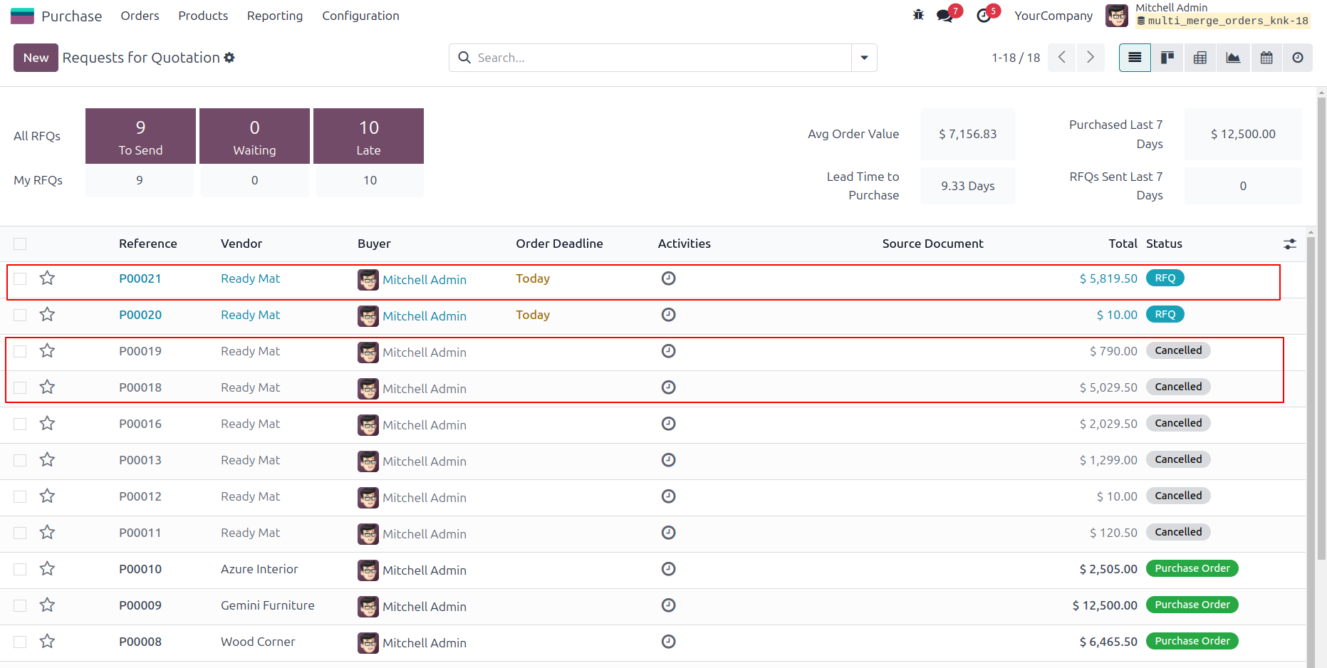 Merge Multi Orders