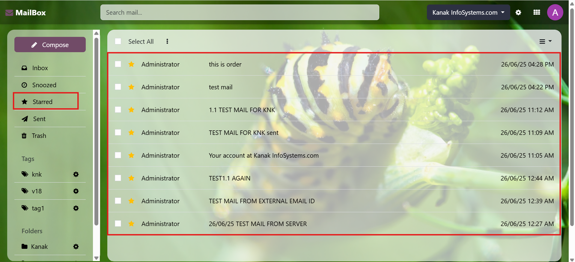 Odoo Inbox productivity tool for handling business emails within Odoo ERP