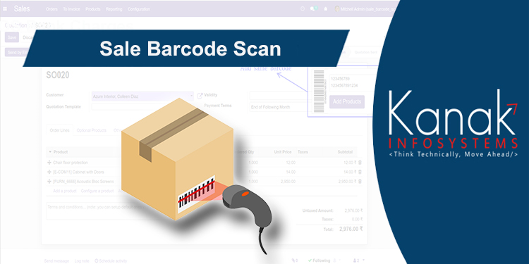 Odoo sale barcode scanning module for faster order processing