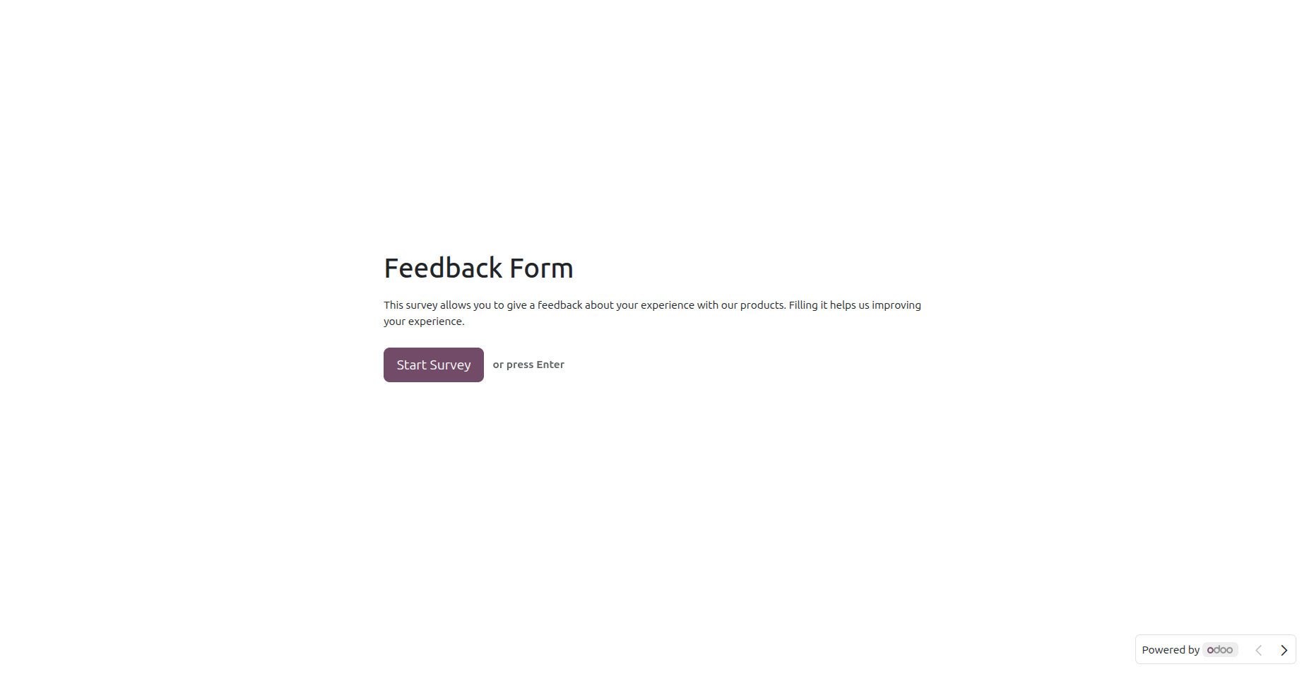 Start Survey