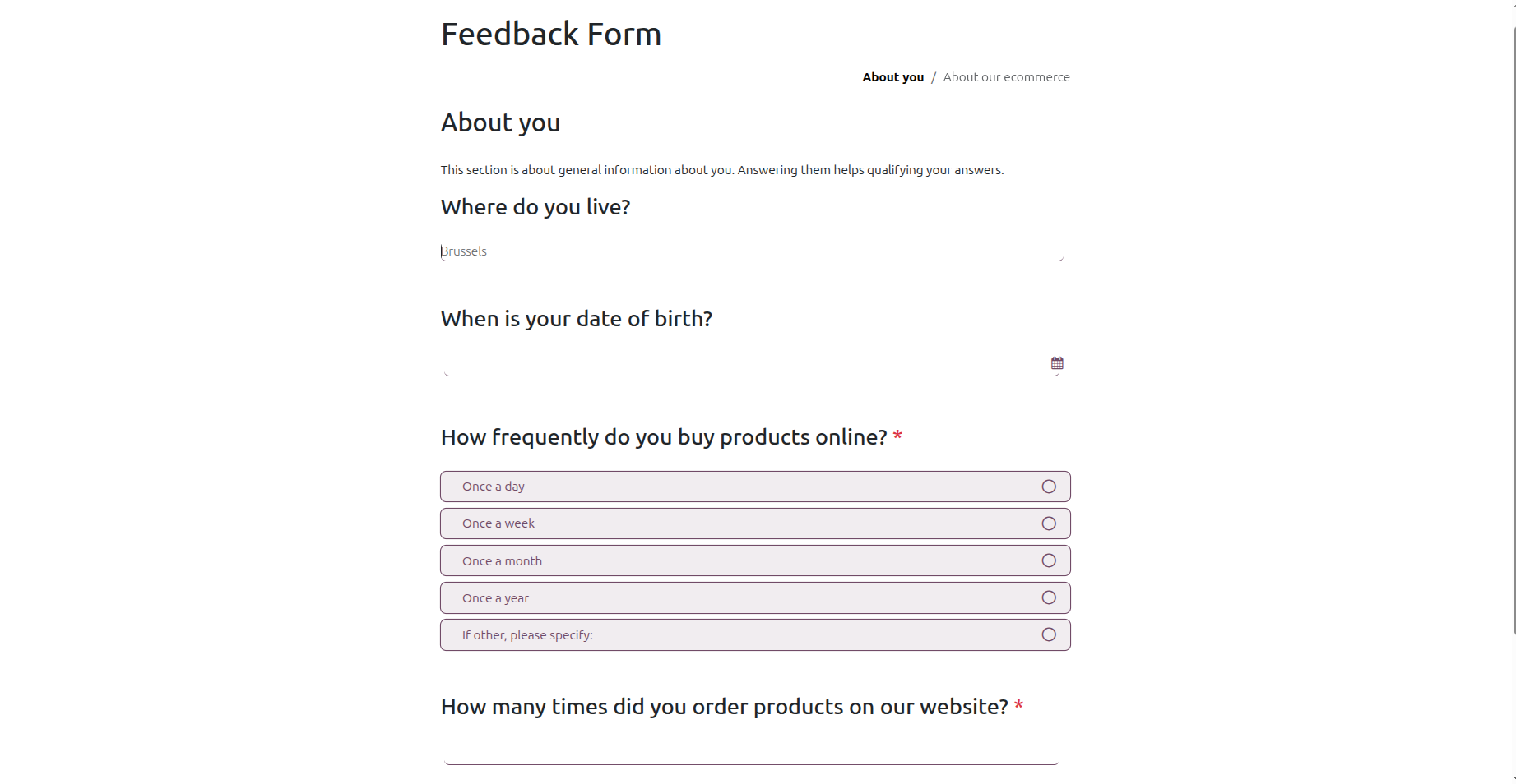 Start Survey