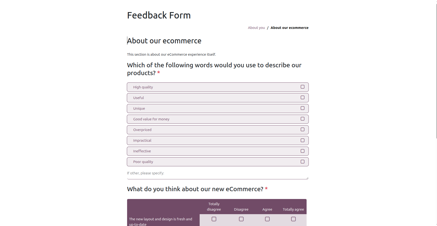 Fill Survey