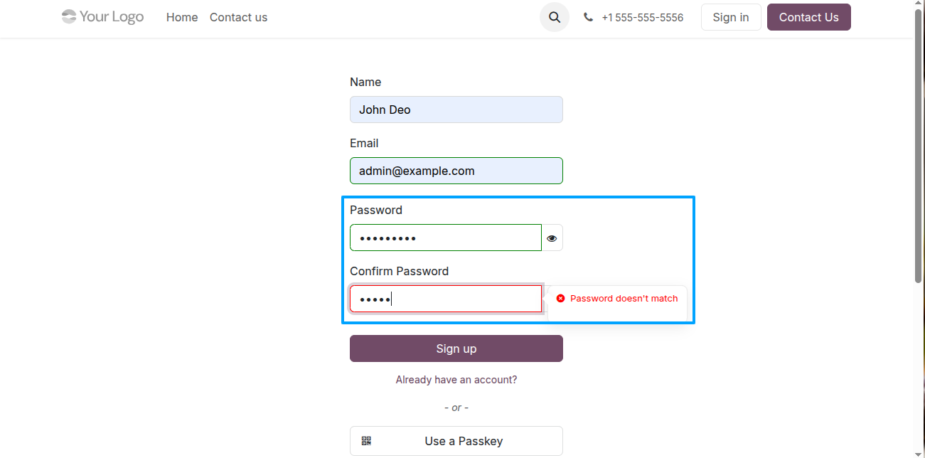 Password Validation