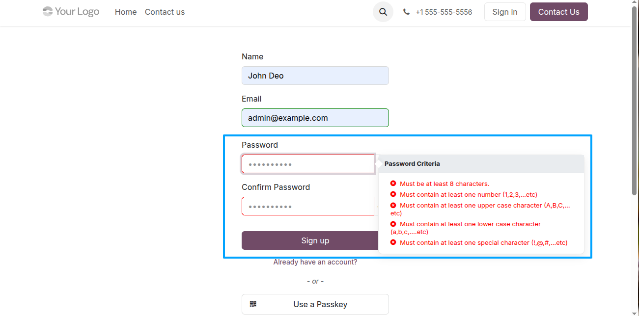 Password Validation