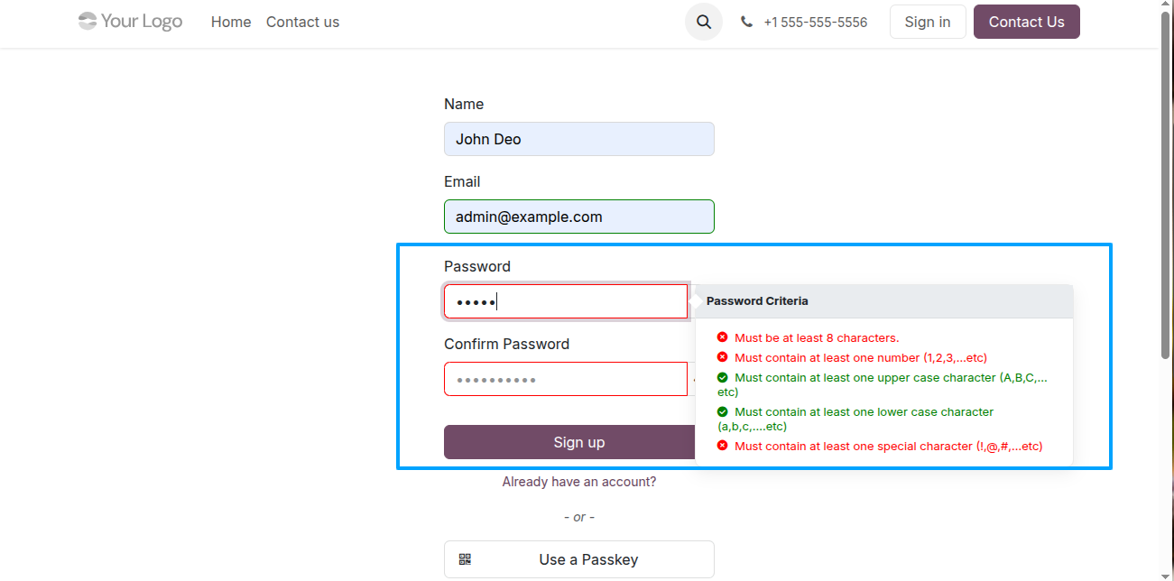 Password Validation
