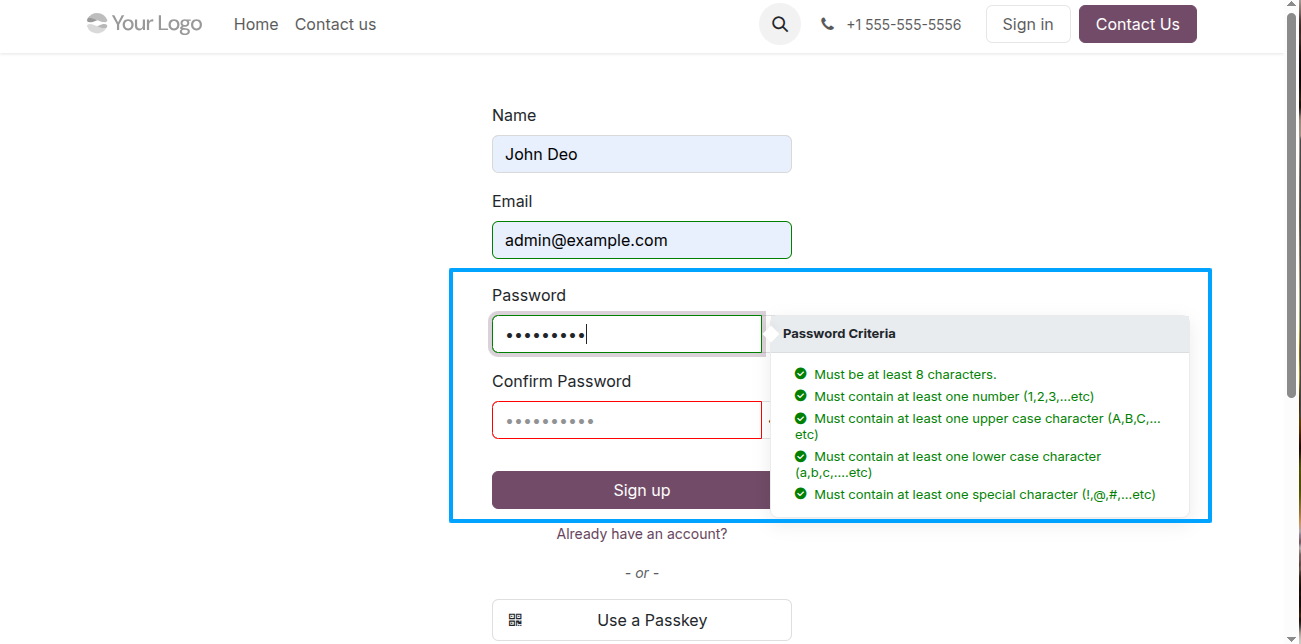 Password Validation