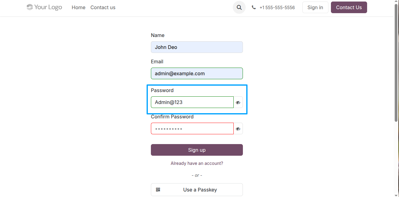 Password Validation