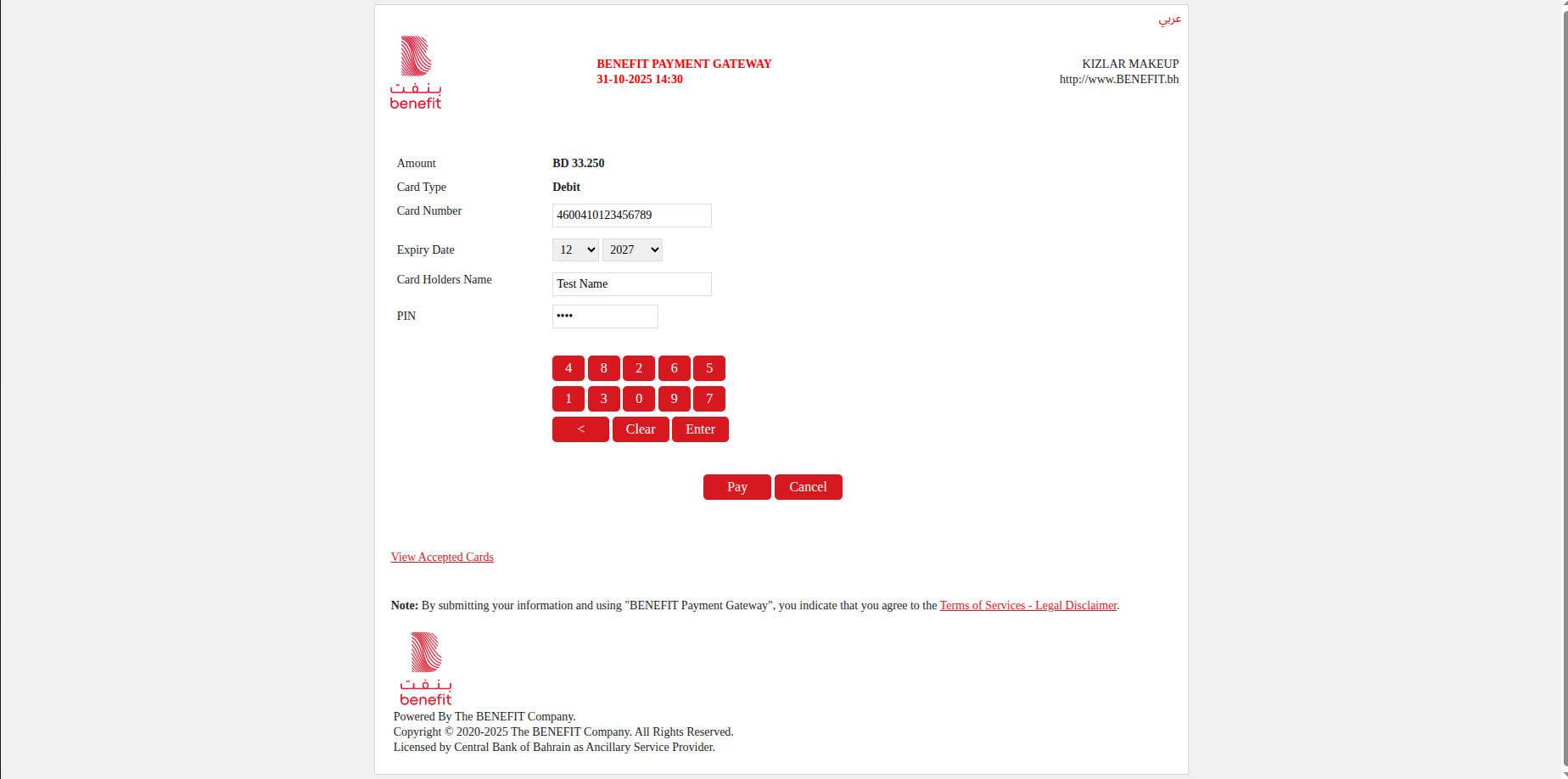 Payment Benefitpay