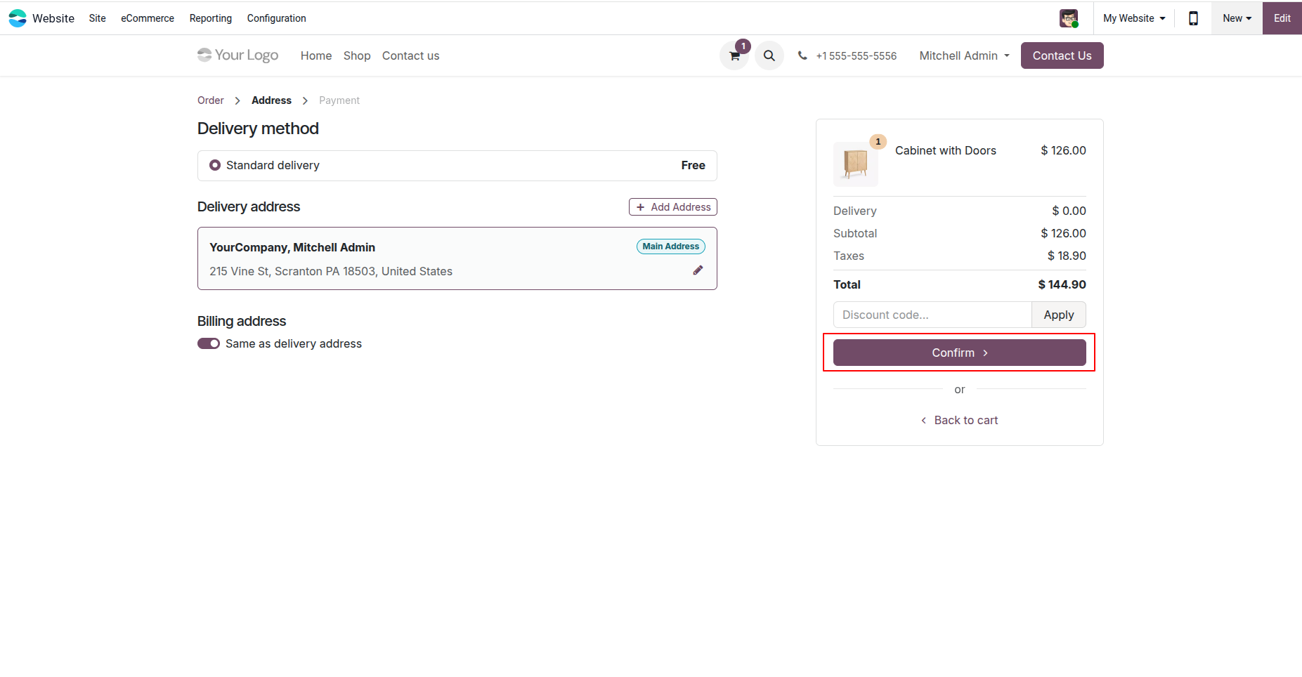 Confirm Order
