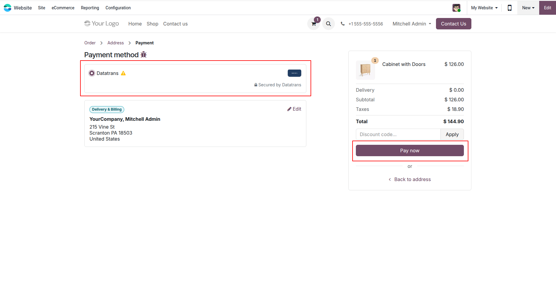 Datatrans Payment