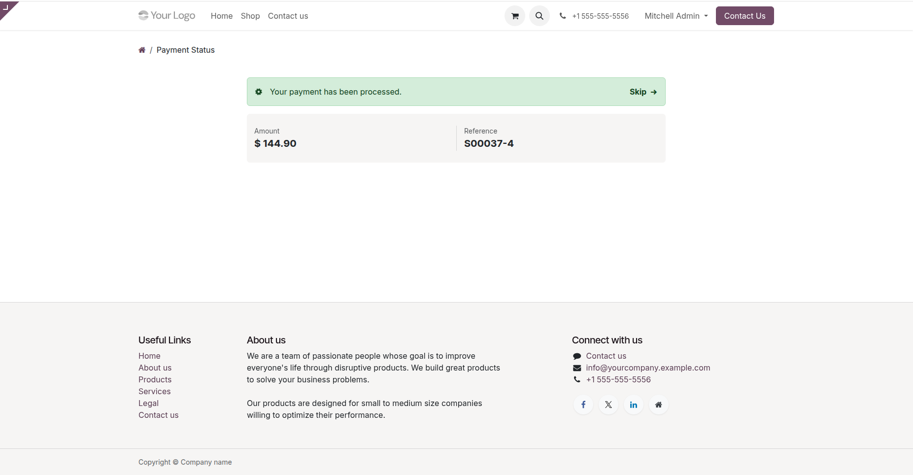 Payment Reference
