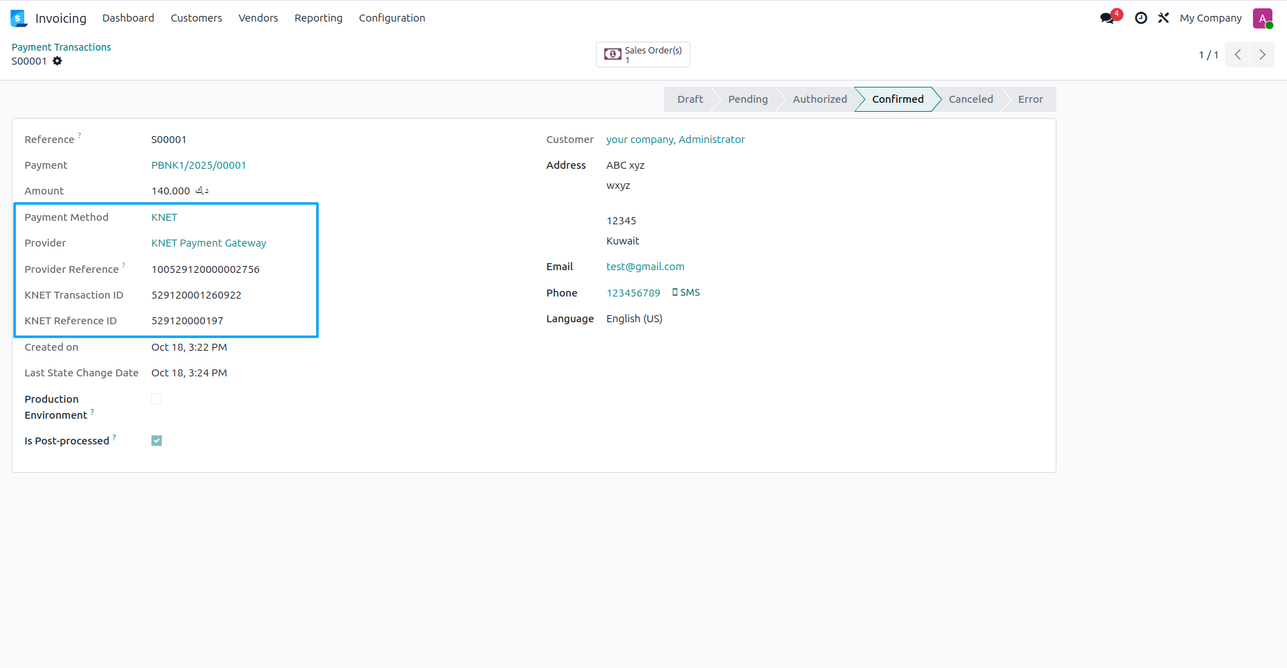 KNET payment