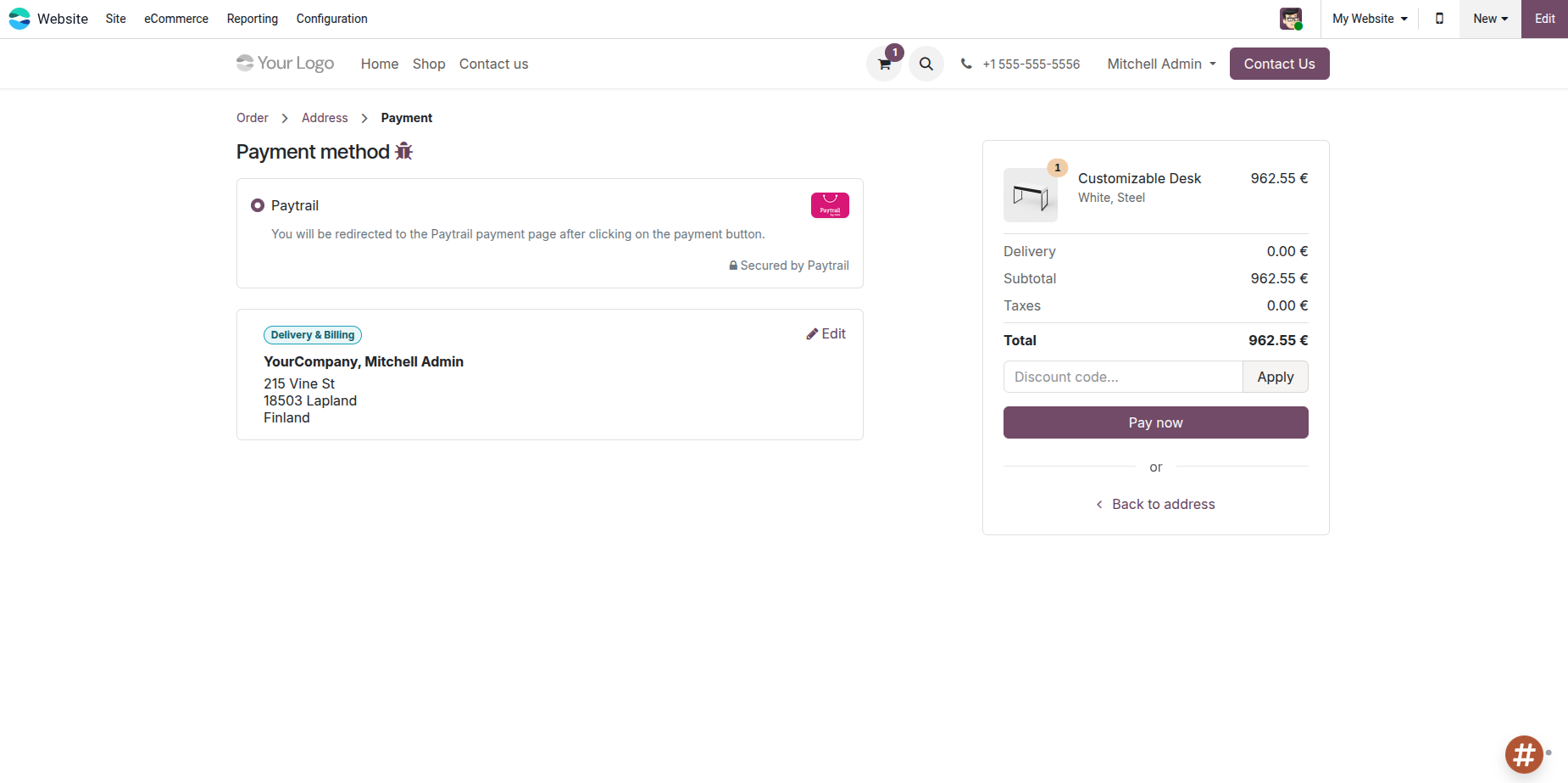 Paytrail Payment Gateway