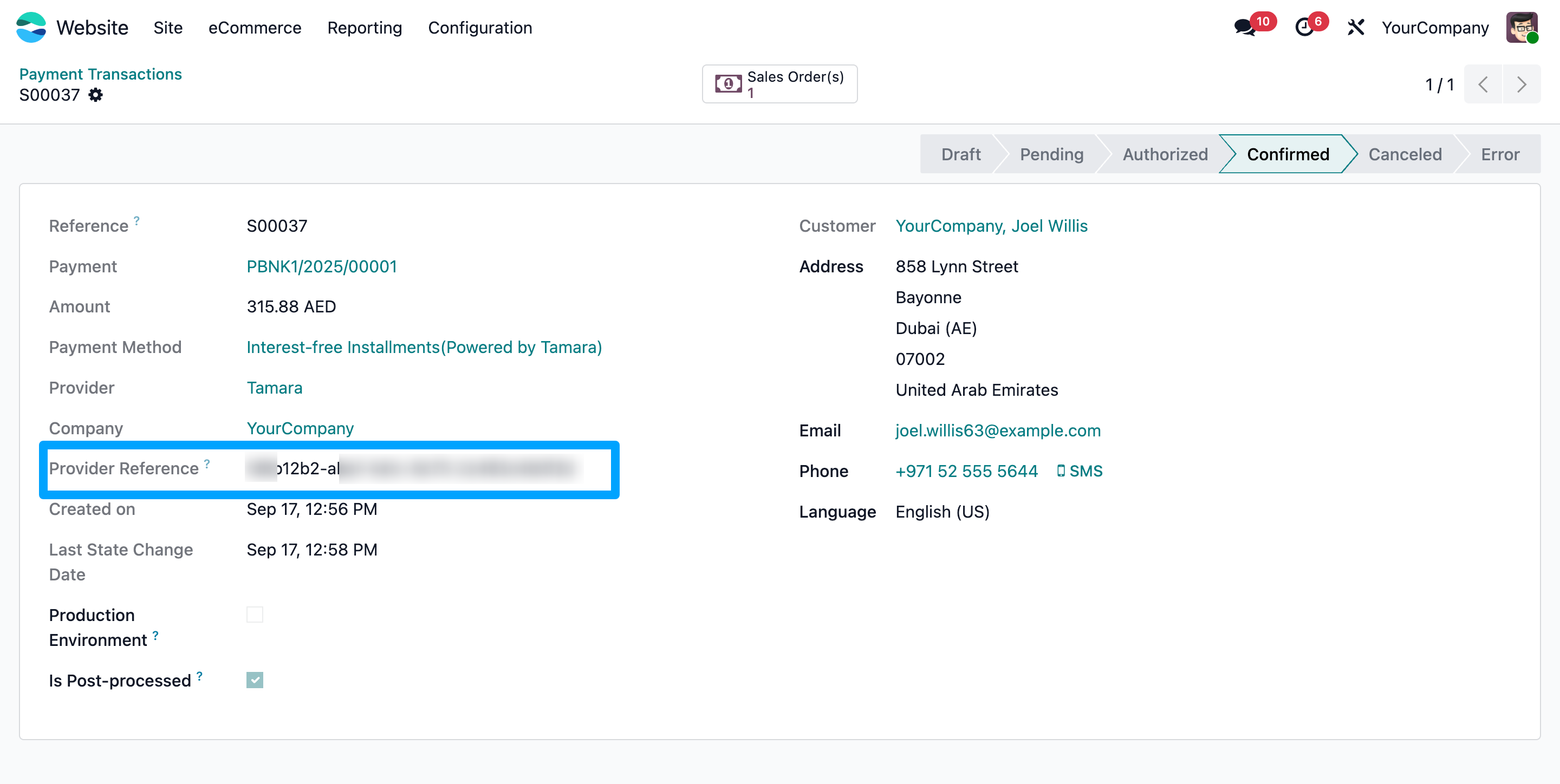 Tamara Payment Provider