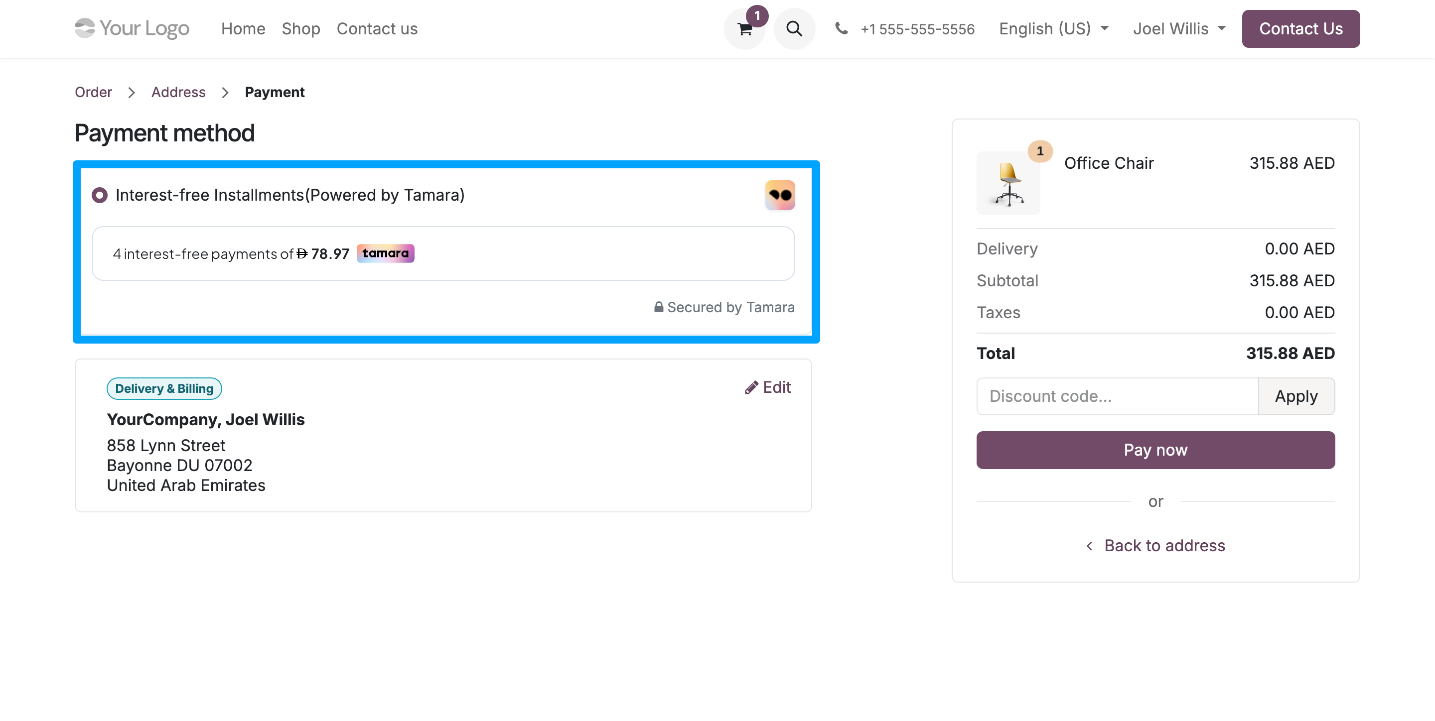 Tamara Payment Provider
