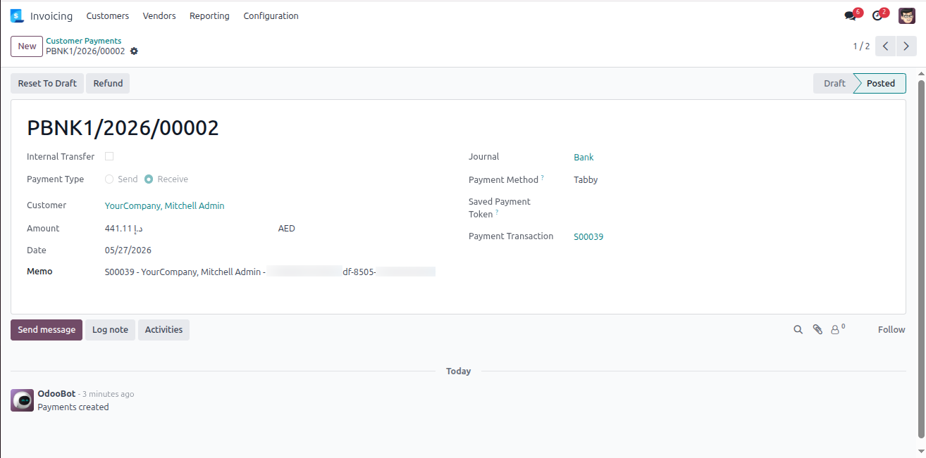 Payment Record