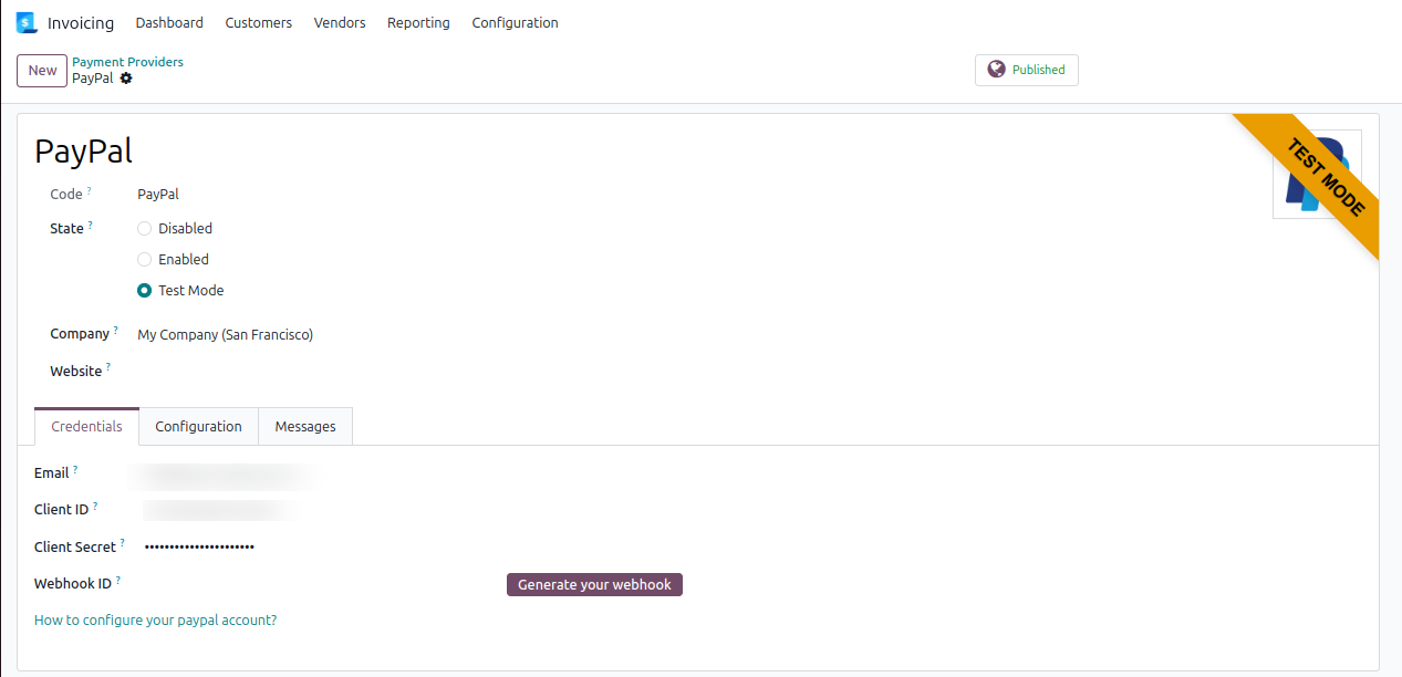 paypal backend payment
