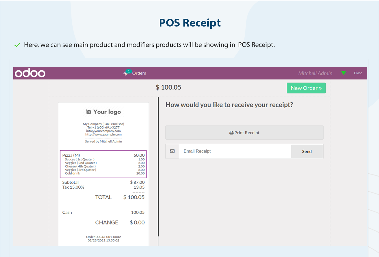 POS Pizza Modifiers - This Module is a useful odoo addons for customizing your POS Restaurant sales for Pizza and other foods. | Pizza Modifiers | Custmize Pizza | Product Modifiers | PoS Pizza