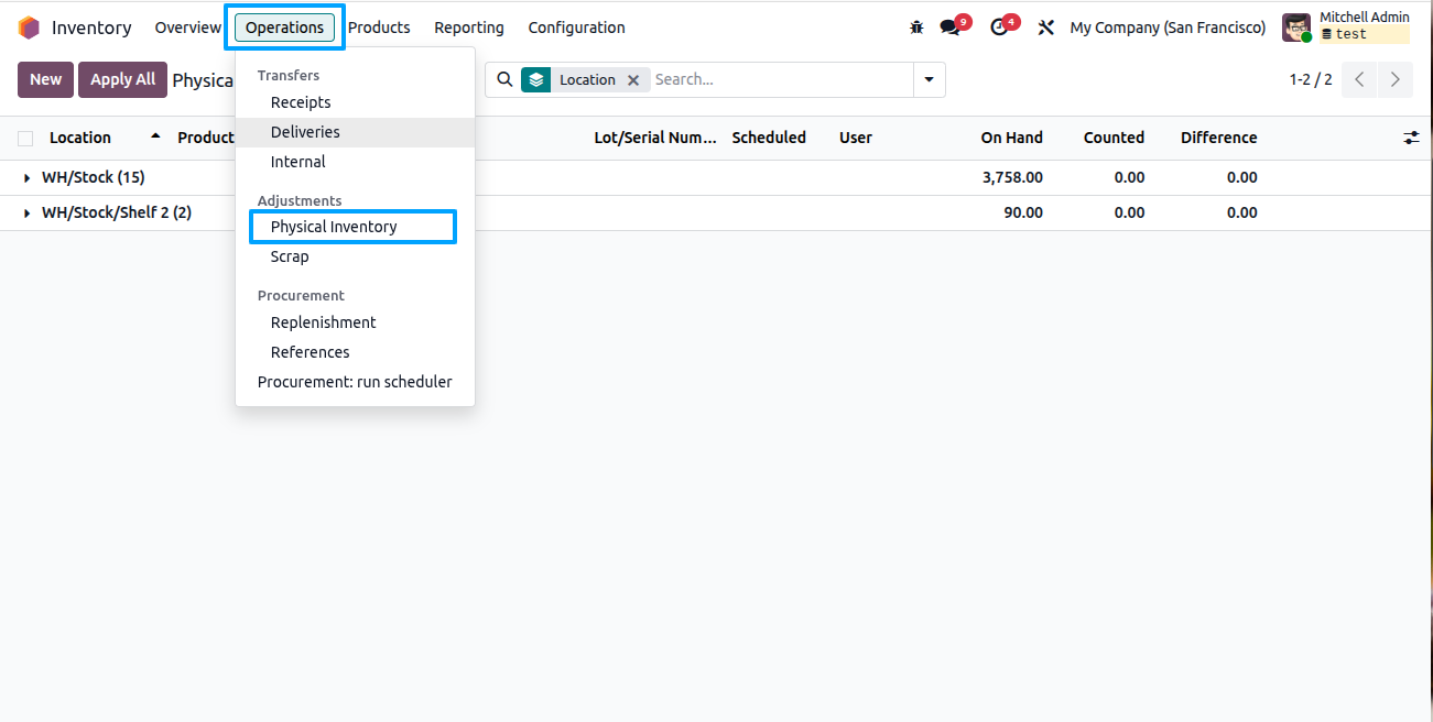 POS Load Product Location