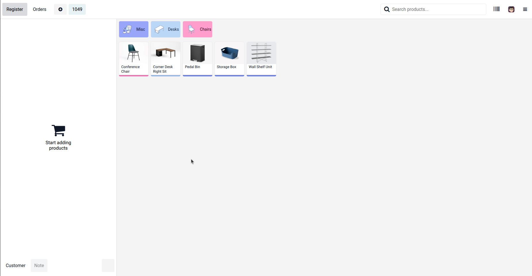 POS Load Product Location