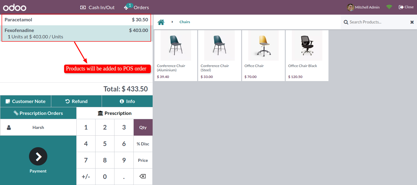 Add/import Mass/multiple product in account move line