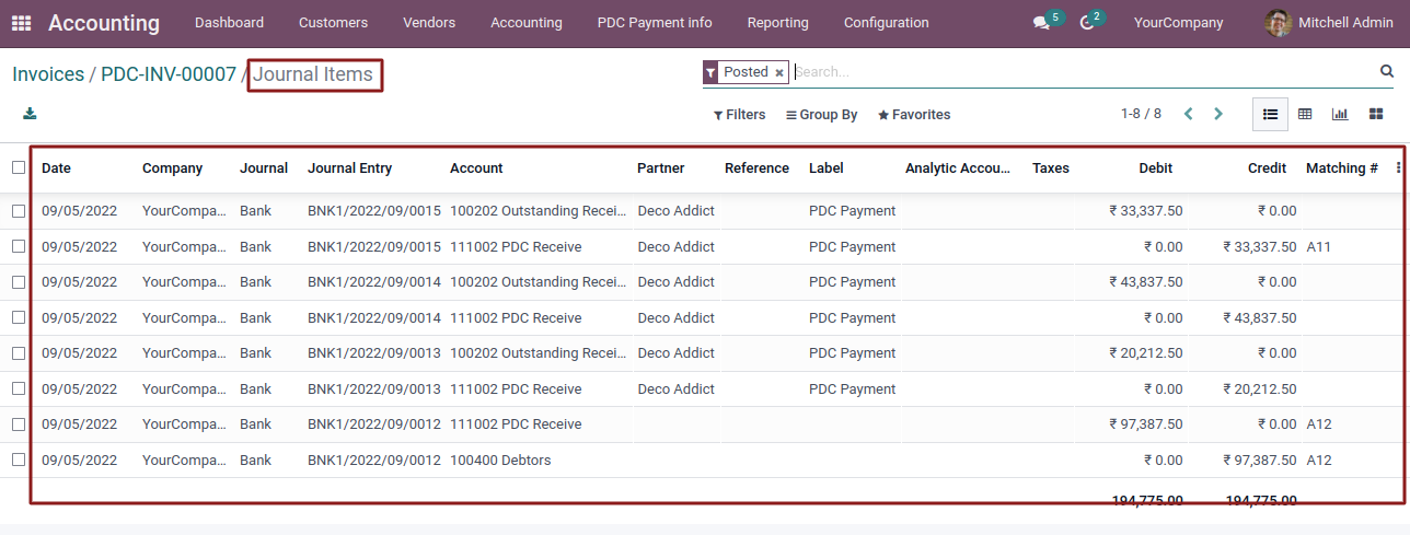 Post Dated Cheque Management