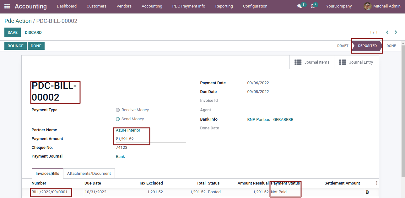 Post Dated Cheque Management