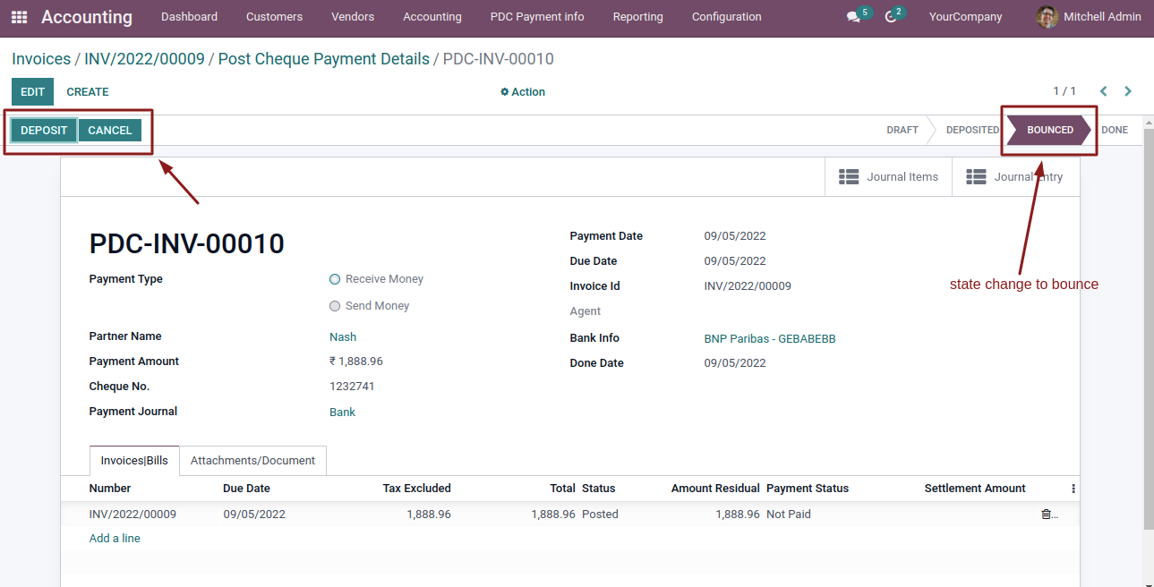 Post Dated Cheque Management