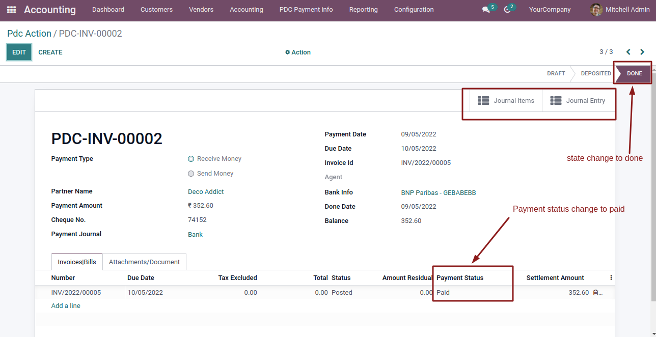 Post Dated Cheque Management