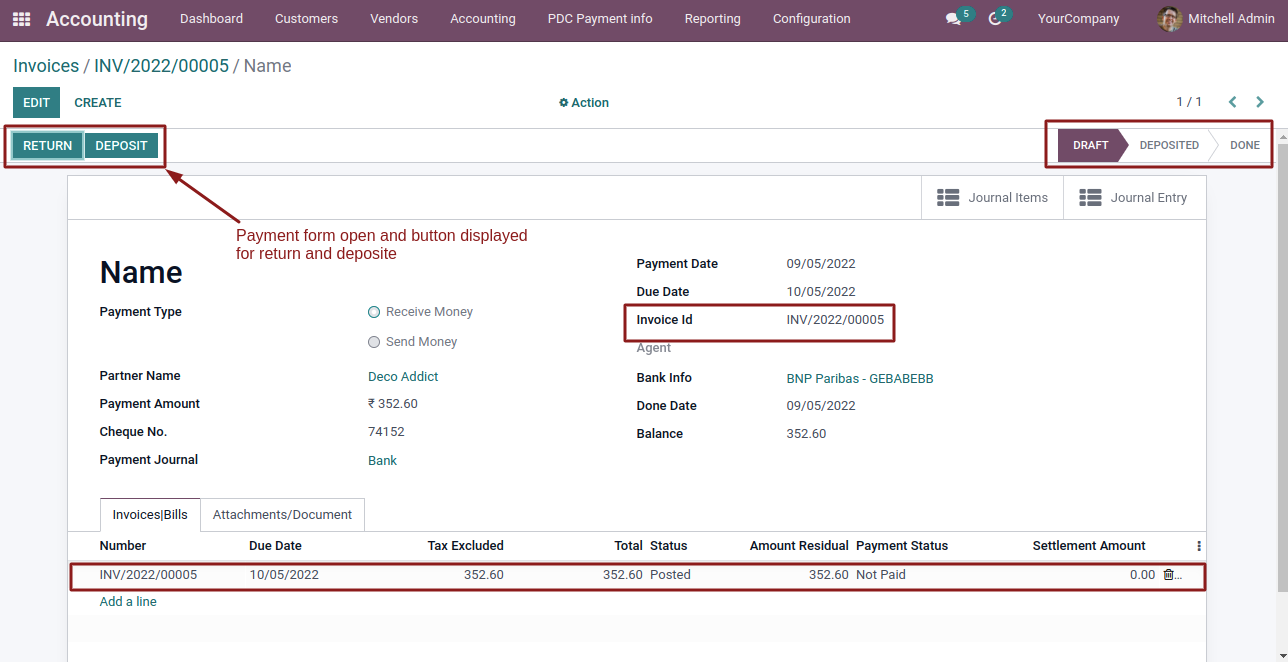 Post Dated Cheque Management
